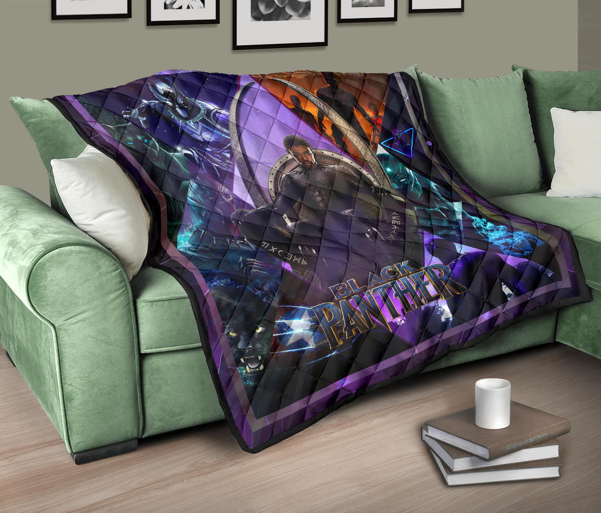 King T'Challa Black Panther Premium Quilt Blanket Movie Home Decor Custom For Fans NT051703 - Image 10