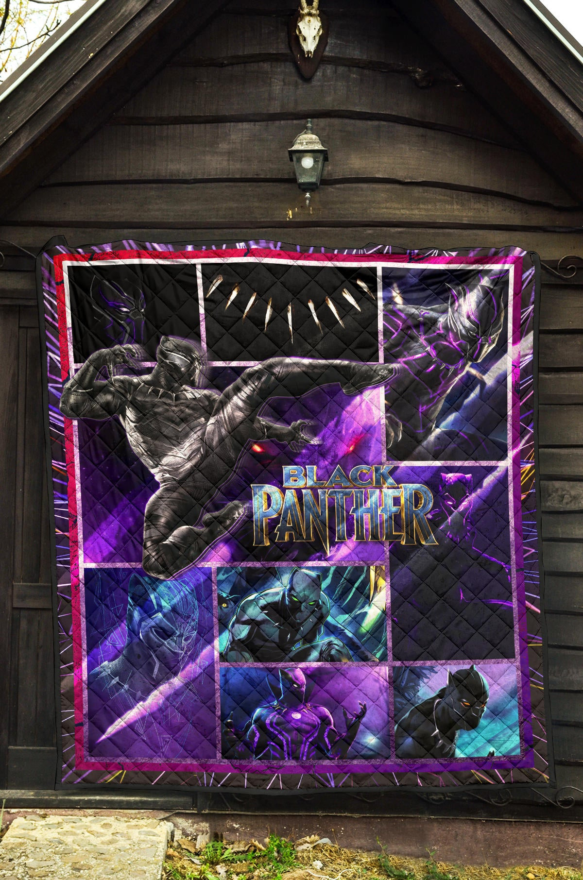 King T'Challa Black Panther Premium Quilt Blanket Movie Home Decor Custom For Fans NT051704 - Image 5