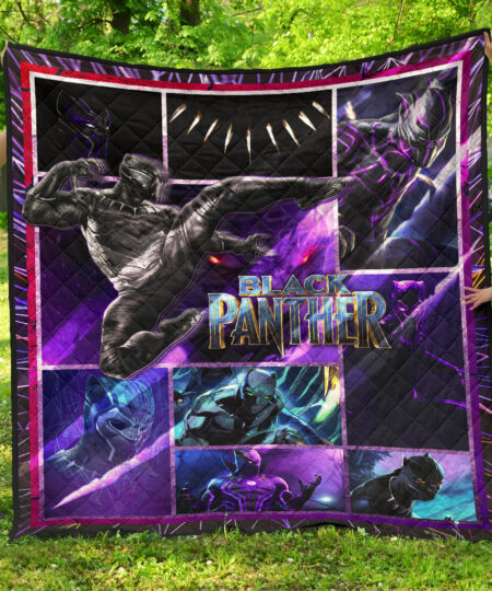 King T'Challa Black Panther Premium Quilt Blanket Movie Home Decor Custom For Fans NT051704