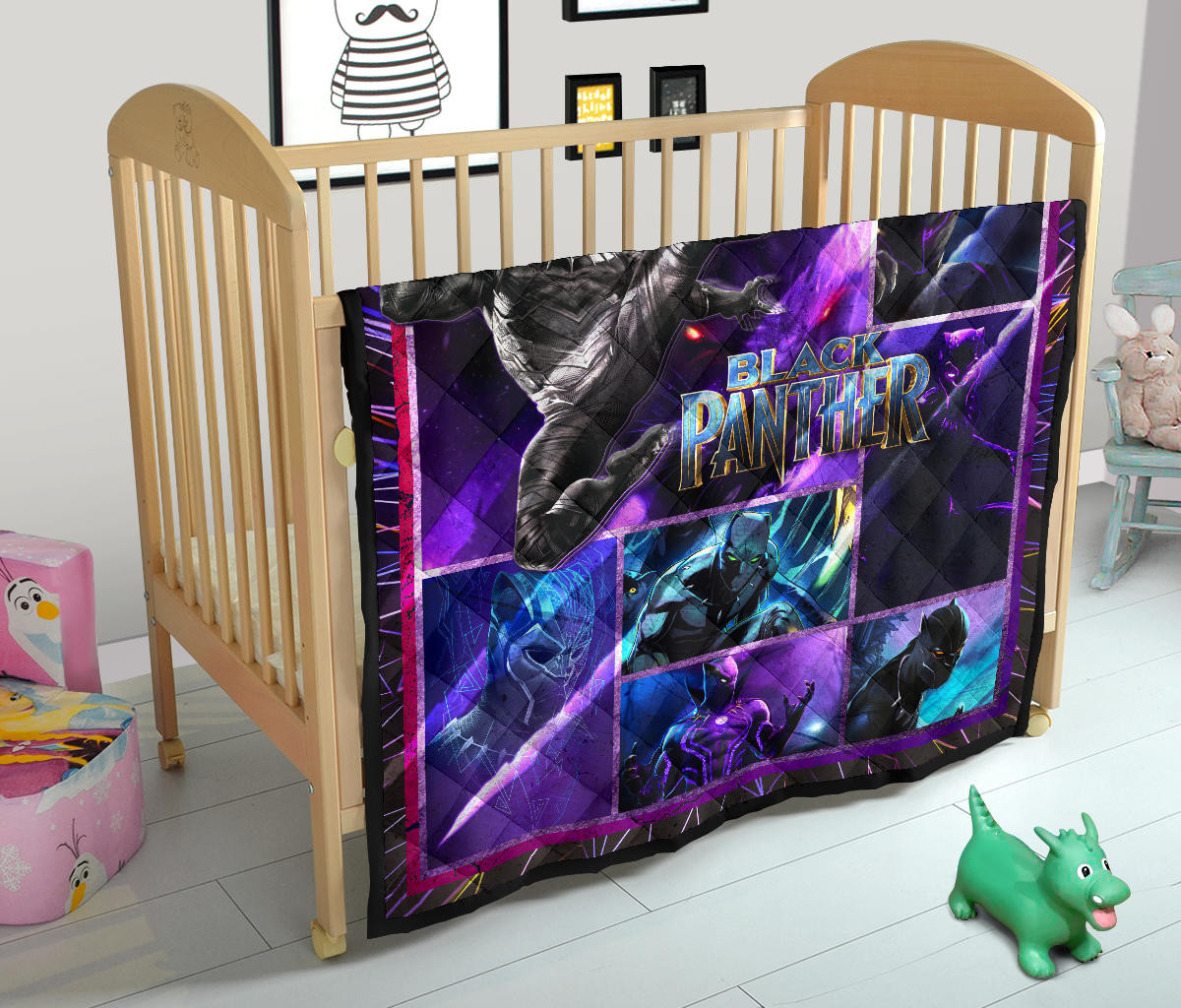 King T'Challa Black Panther Premium Quilt Blanket Movie Home Decor Custom For Fans NT051704 - Image 12