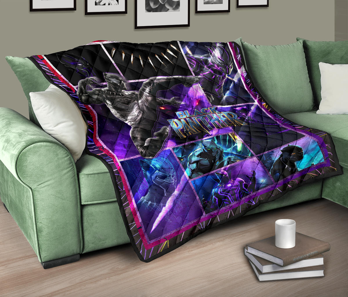 King T'Challa Black Panther Premium Quilt Blanket Movie Home Decor Custom For Fans NT051704 - Image 10