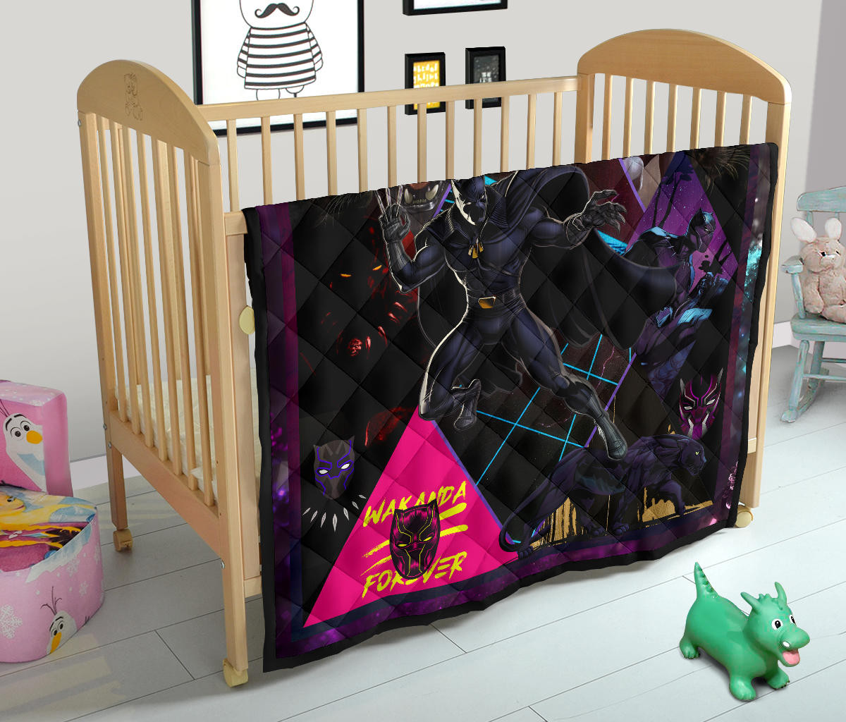 King T'Challa Black Panther Premium Quilt Blanket Movie Home Decor Custom For Fans NT052002 - Image 12