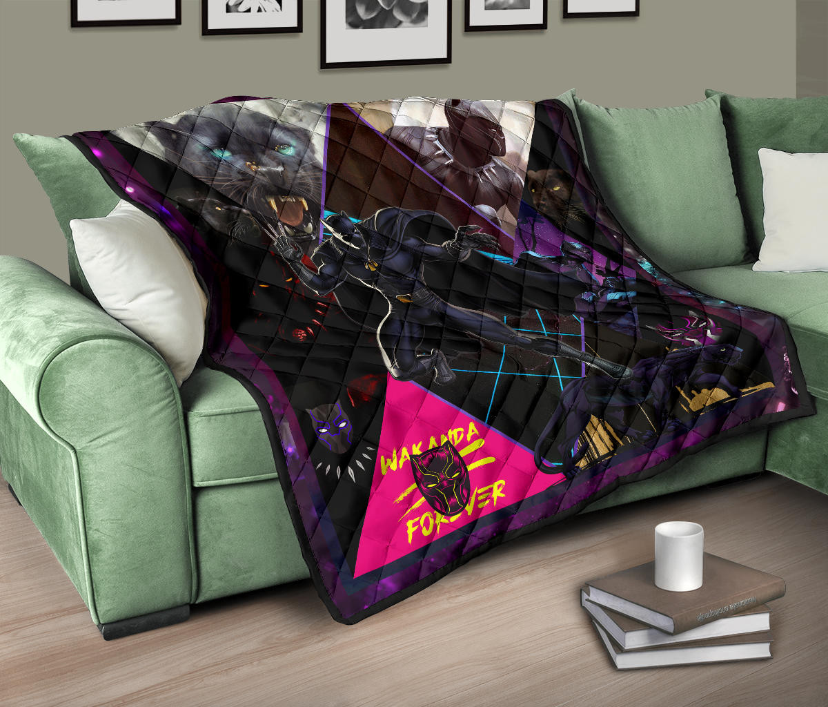 King T'Challa Black Panther Premium Quilt Blanket Movie Home Decor Custom For Fans NT052002 - Image 10