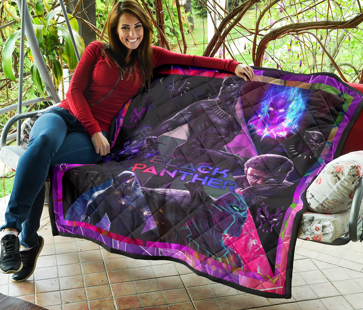 King T'Challa Black Panther Premium Quilt Blanket Movie Home Decor Custom For Fans NT052301 - Image 7
