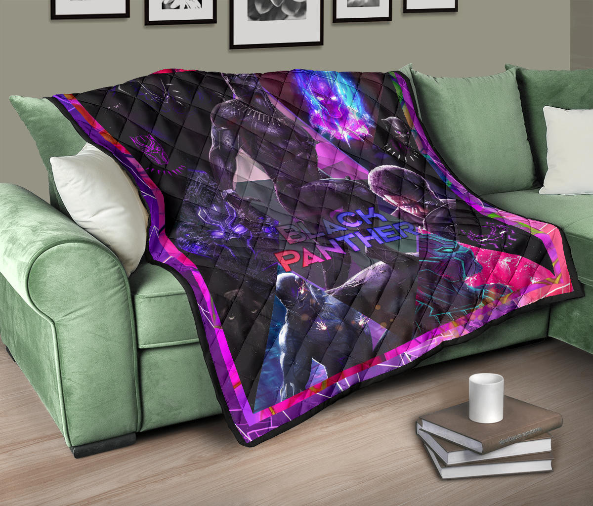 King T'Challa Black Panther Premium Quilt Blanket Movie Home Decor Custom For Fans NT052301 - Image 10