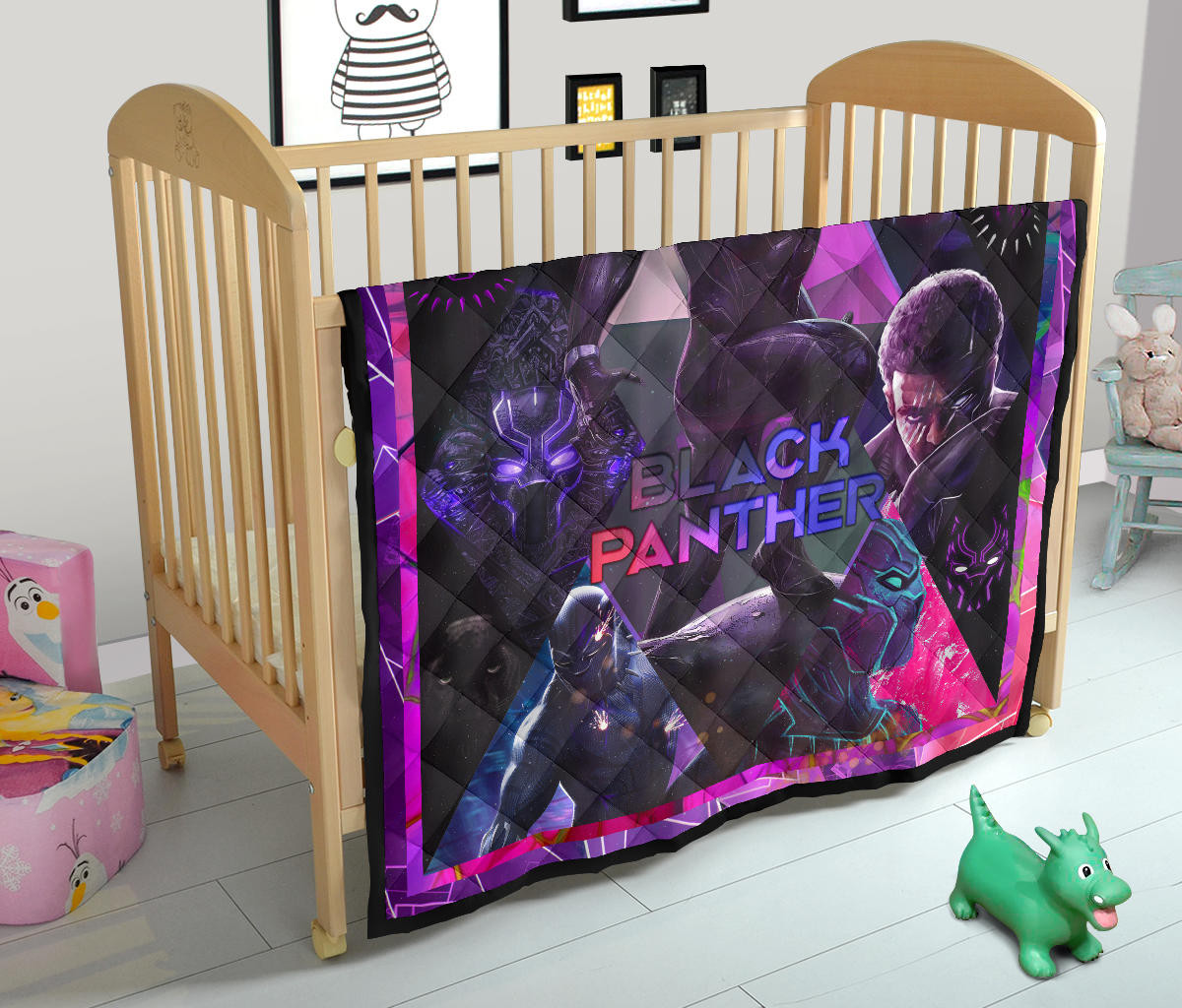 King T'Challa Black Panther Premium Quilt Blanket Movie Home Decor Custom For Fans NT052301 - Image 12