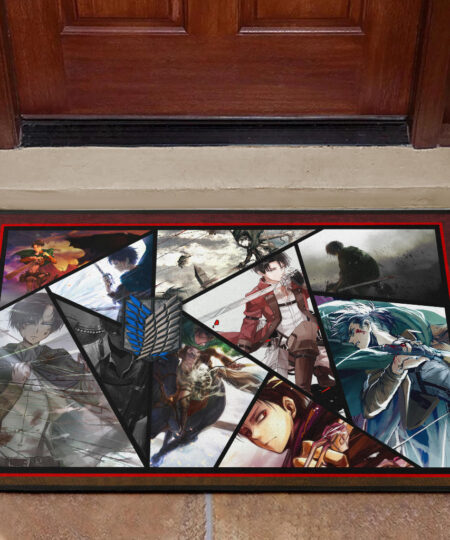 Levi Ackerman Attack On Titan Door Mat Anime Home Decor Custom For Fans NT052702