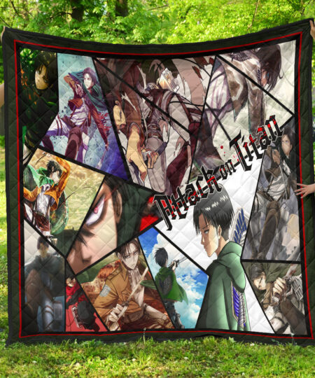 Levi Ackerman Attack On Titan Premium Quilt Blanket Anime Home Decor Custom For Fans NT052604