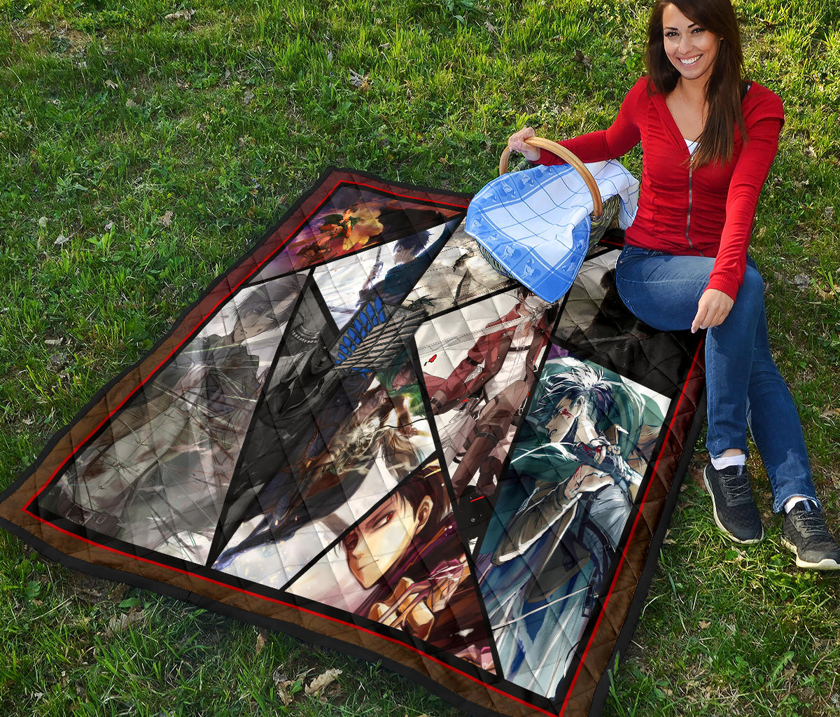 Levi Ackerman Attack On Titan Premium Quilt Blanket Anime Home Decor Custom For Fans NT052702 - Image 6