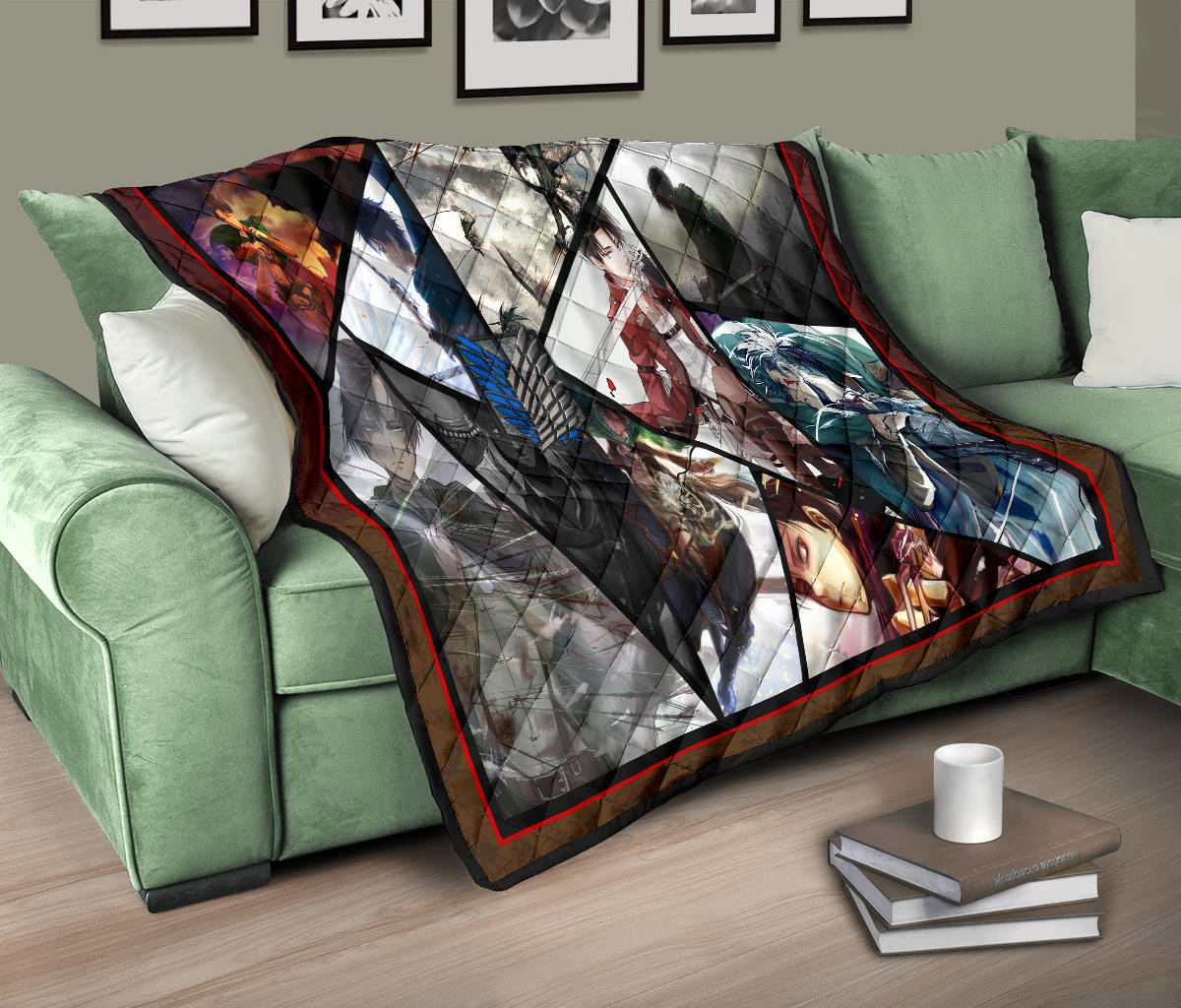 Levi Ackerman Attack On Titan Premium Quilt Blanket Anime Home Decor Custom For Fans NT052702 - Image 10