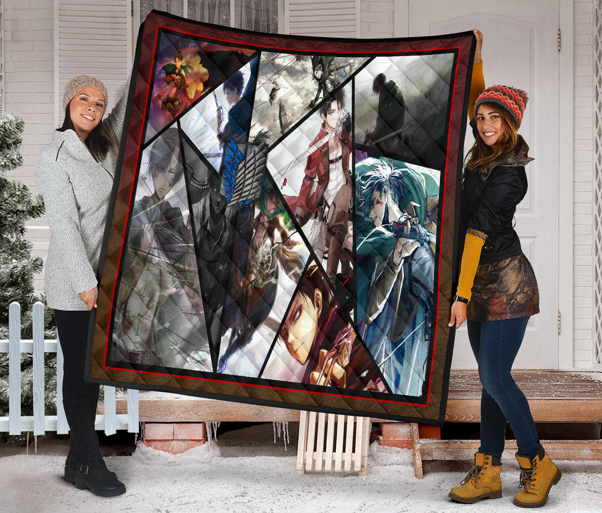 Levi Ackerman Attack On Titan Premium Quilt Blanket Anime Home Decor Custom For Fans NT052702 - Image 2