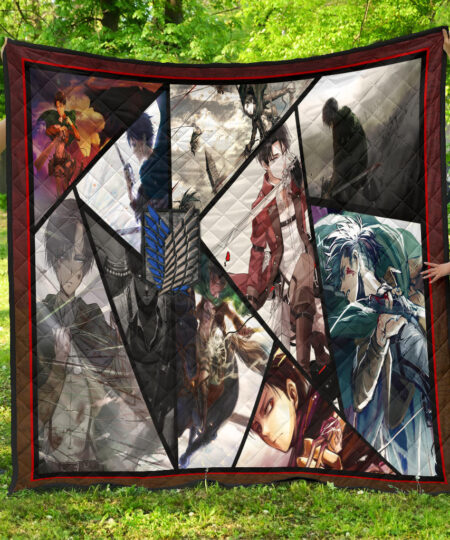 Levi Ackerman Attack On Titan Premium Quilt Blanket Anime Home Decor Custom For Fans NT052702