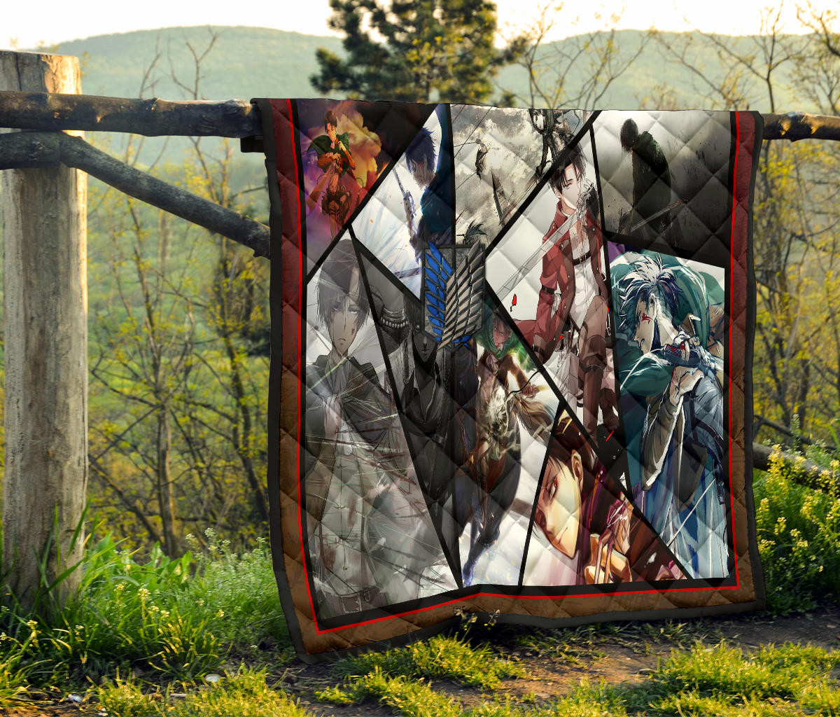 Levi Ackerman Attack On Titan Premium Quilt Blanket Anime Home Decor Custom For Fans NT052702 - Image 8
