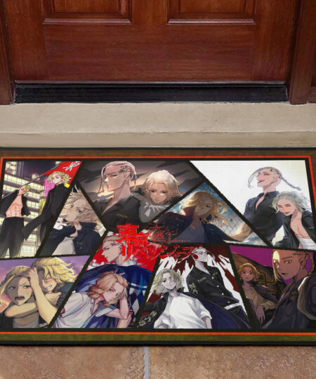 Manjiro Sano Mikey And Ken Ryuguji Draken Tokyo Revengers Door Mat Anime Home Decor Custom For Fans NA060903