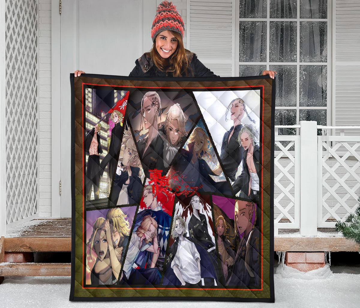 Manjiro Sano Mikey And Ken Ryuguji Draken Tokyo Revengers Premium Quilt Blanket Anime Home Decor Custom For Fans NA060903 - Image 3