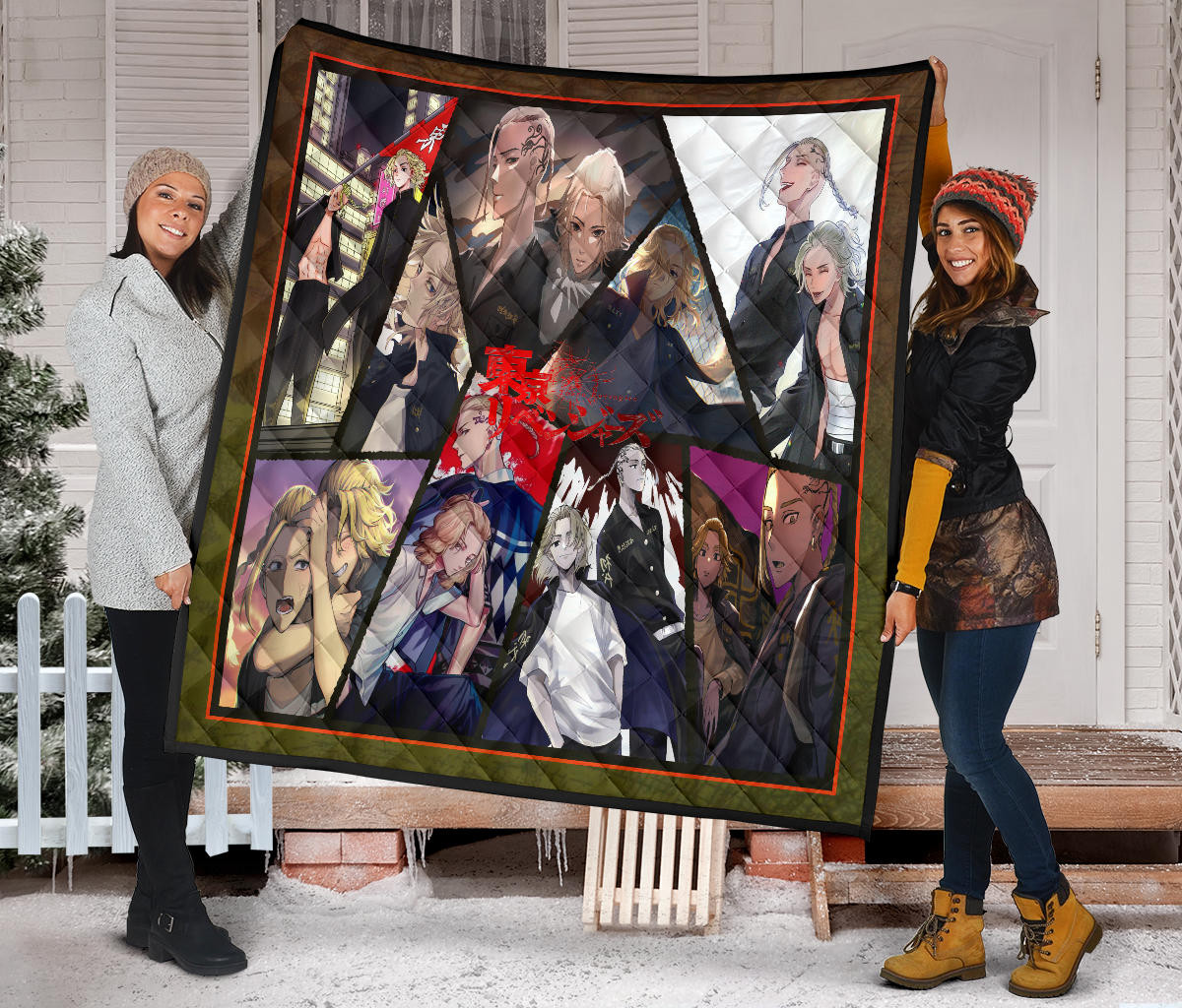 Manjiro Sano Mikey And Ken Ryuguji Draken Tokyo Revengers Premium Quilt Blanket Anime Home Decor Custom For Fans NA060903 - Image 2