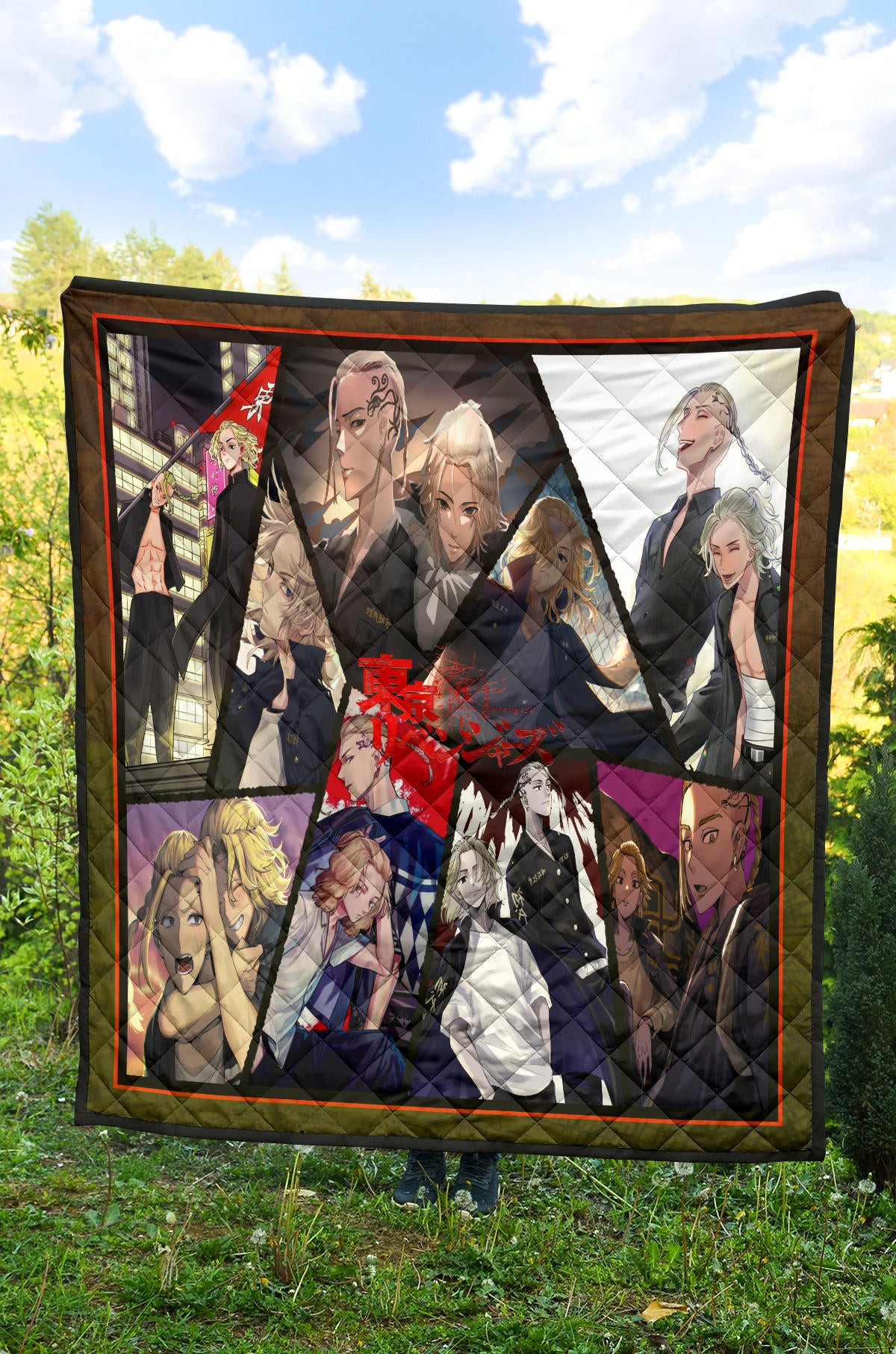 Manjiro Sano Mikey And Ken Ryuguji Draken Tokyo Revengers Premium Quilt Blanket Anime Home Decor Custom For Fans NA060903 - Image 4