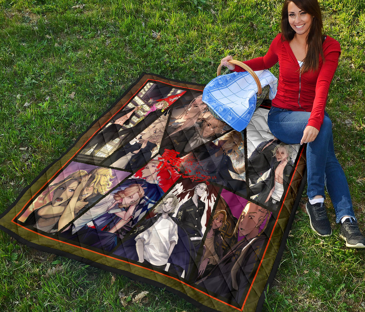 Manjiro Sano Mikey And Ken Ryuguji Draken Tokyo Revengers Premium Quilt Blanket Anime Home Decor Custom For Fans NA060903 - Image 6