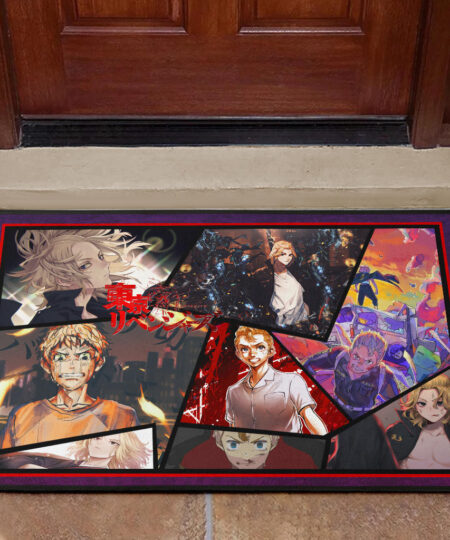 Manjiro Sano Mikey And Takemichi Hanagaki Tokyo Revengers Door Mat Anime Home Decor Custom For Fans NA060904