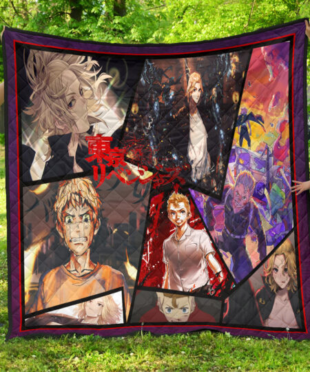 Manjiro Sano Mikey And Takemichi Hanagaki Tokyo Revengers Premium Quilt Blanket Anime Home Decor Custom For Fans NA060904