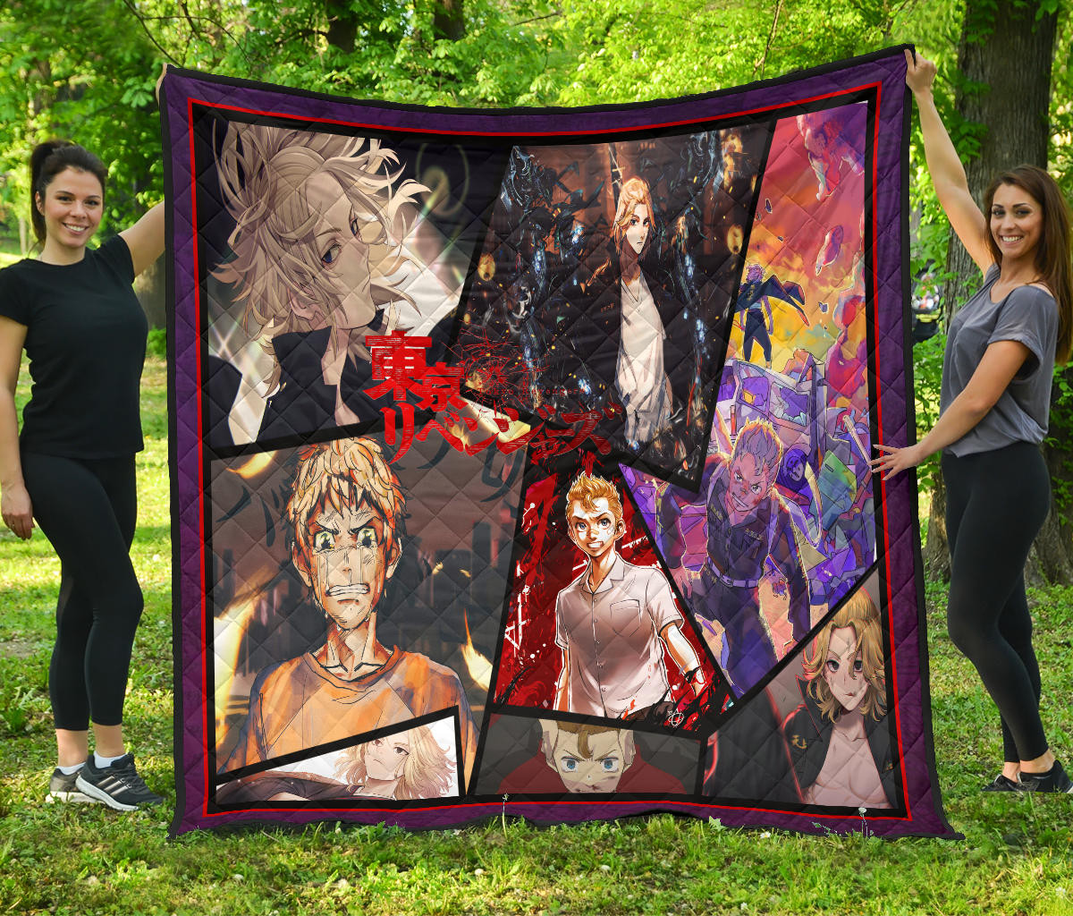 Manjiro Sano Mikey And Takemichi Hanagaki Tokyo Revengers Premium Quilt Blanket Anime Home Decor Custom For Fans NA060904