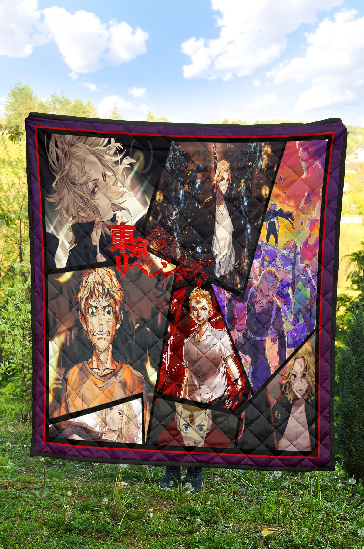 Manjiro Sano Mikey And Takemichi Hanagaki Tokyo Revengers Premium Quilt Blanket Anime Home Decor Custom For Fans NA060904 - Image 4