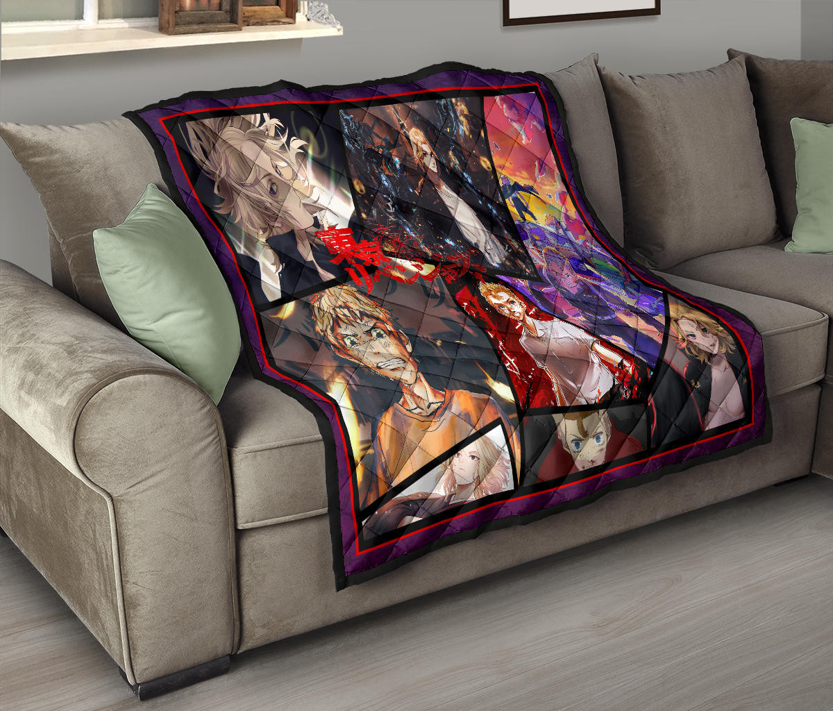 Manjiro Sano Mikey And Takemichi Hanagaki Tokyo Revengers Premium Quilt Blanket Anime Home Decor Custom For Fans NA060904 - Image 9