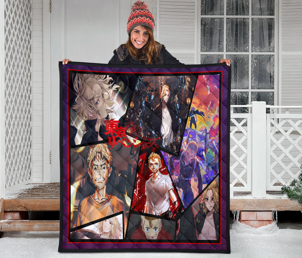 Manjiro Sano Mikey And Takemichi Hanagaki Tokyo Revengers Premium Quilt Blanket Anime Home Decor Custom For Fans NA060904 - Image 3