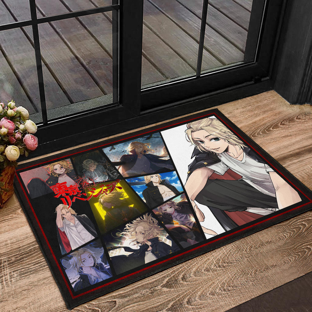Manjiro Sano Mikey Tokyo Revengers Door Mat Anime Home Decor Custom For Fans NA060801 - Image 2