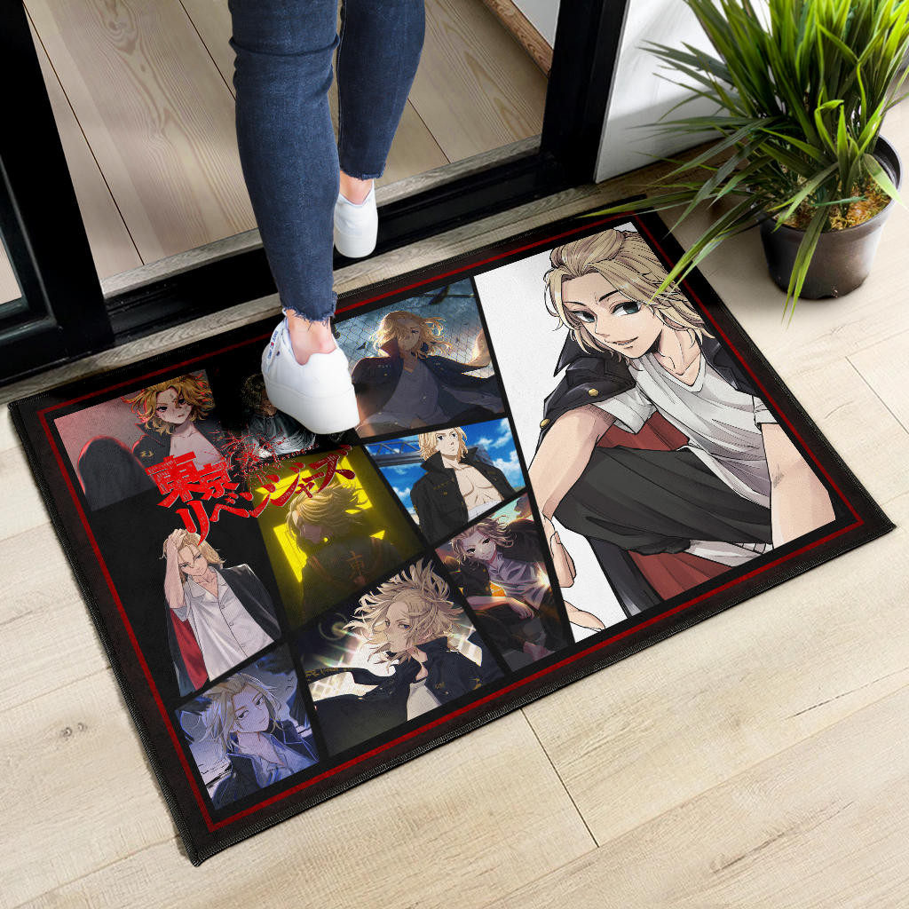 Manjiro Sano Mikey Tokyo Revengers Door Mat Anime Home Decor Custom For Fans NA060801 - Image 6
