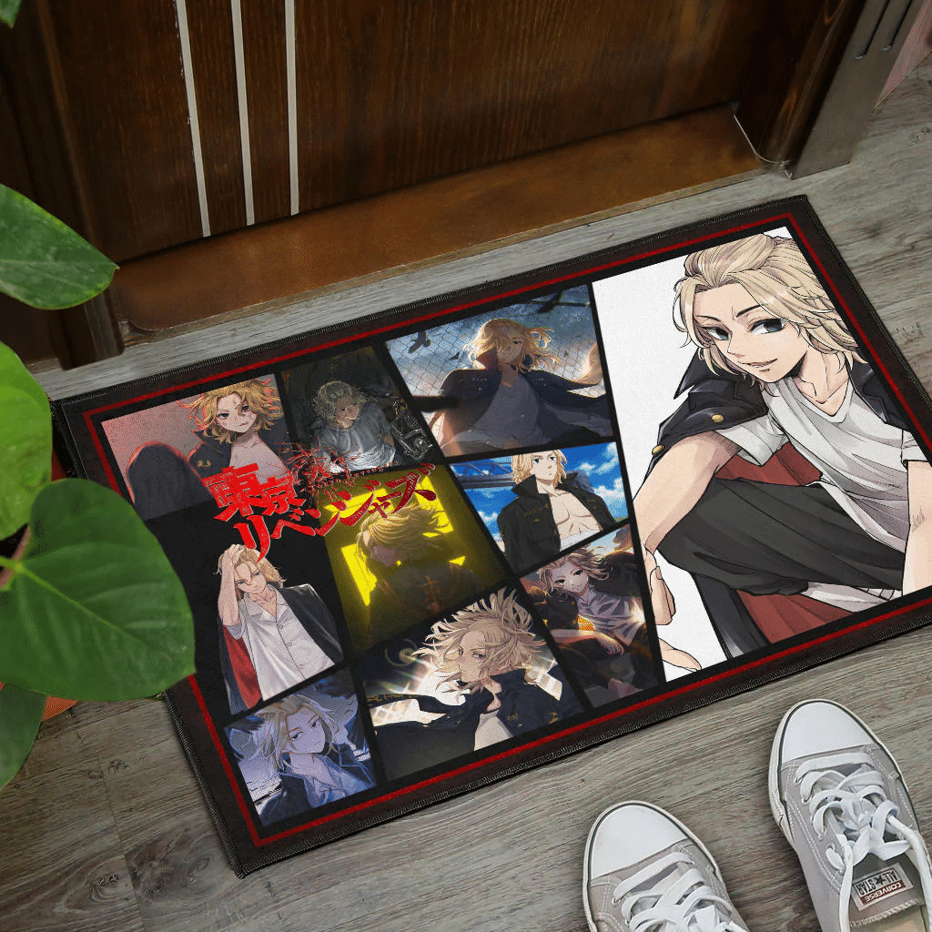 Manjiro Sano Mikey Tokyo Revengers Door Mat Anime Home Decor Custom For Fans NA060801 - Image 4
