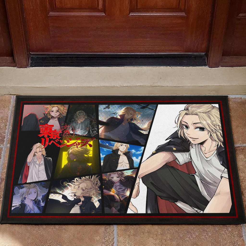 Manjiro Sano Mikey Tokyo Revengers Door Mat Anime Home Decor Custom For Fans NA060801