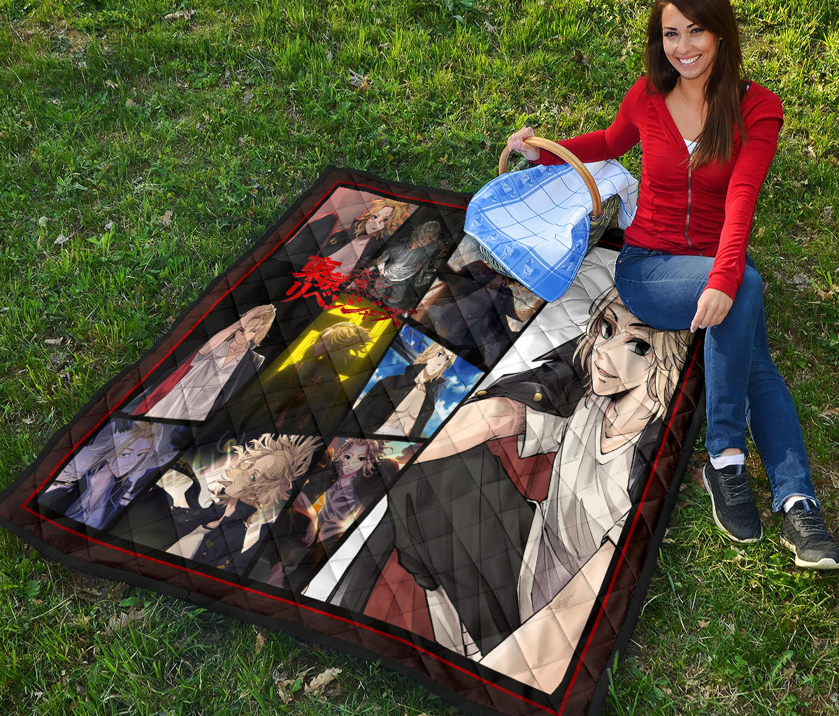 Manjiro Sano Mikey Tokyo Revengers Premium Quilt Blanket Anime Home Decor Custom For Fans NA060801 - Image 6
