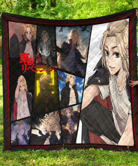 Manjiro Sano Mikey Tokyo Revengers Premium Quilt Blanket Anime Home Decor Custom For Fans NA060801