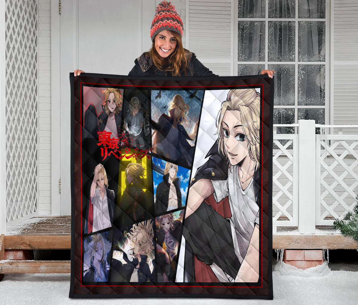 Manjiro Sano Mikey Tokyo Revengers Premium Quilt Blanket Anime Home Decor Custom For Fans NA060801 - Image 3
