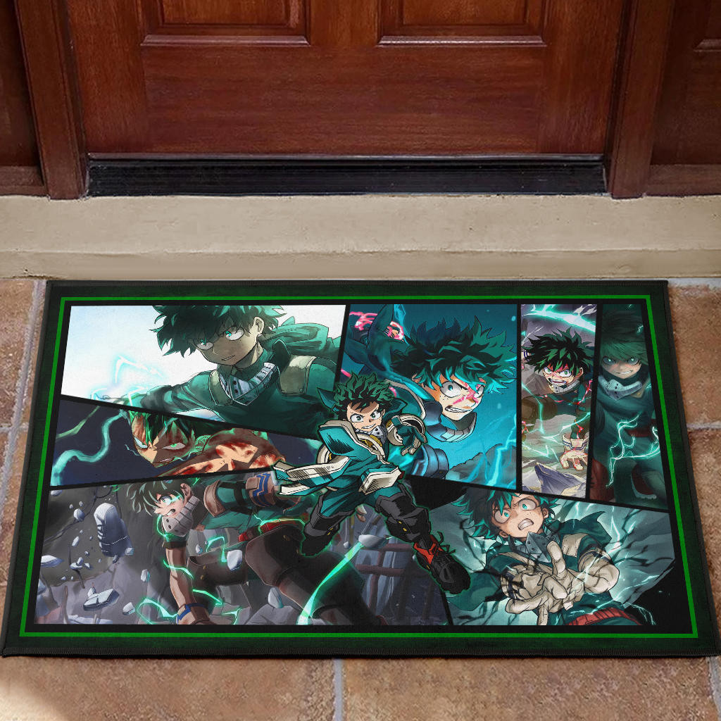 Midoriya Izuku My Hero Academia Door Mat Anime Home Decor Custom For Fans NA060603