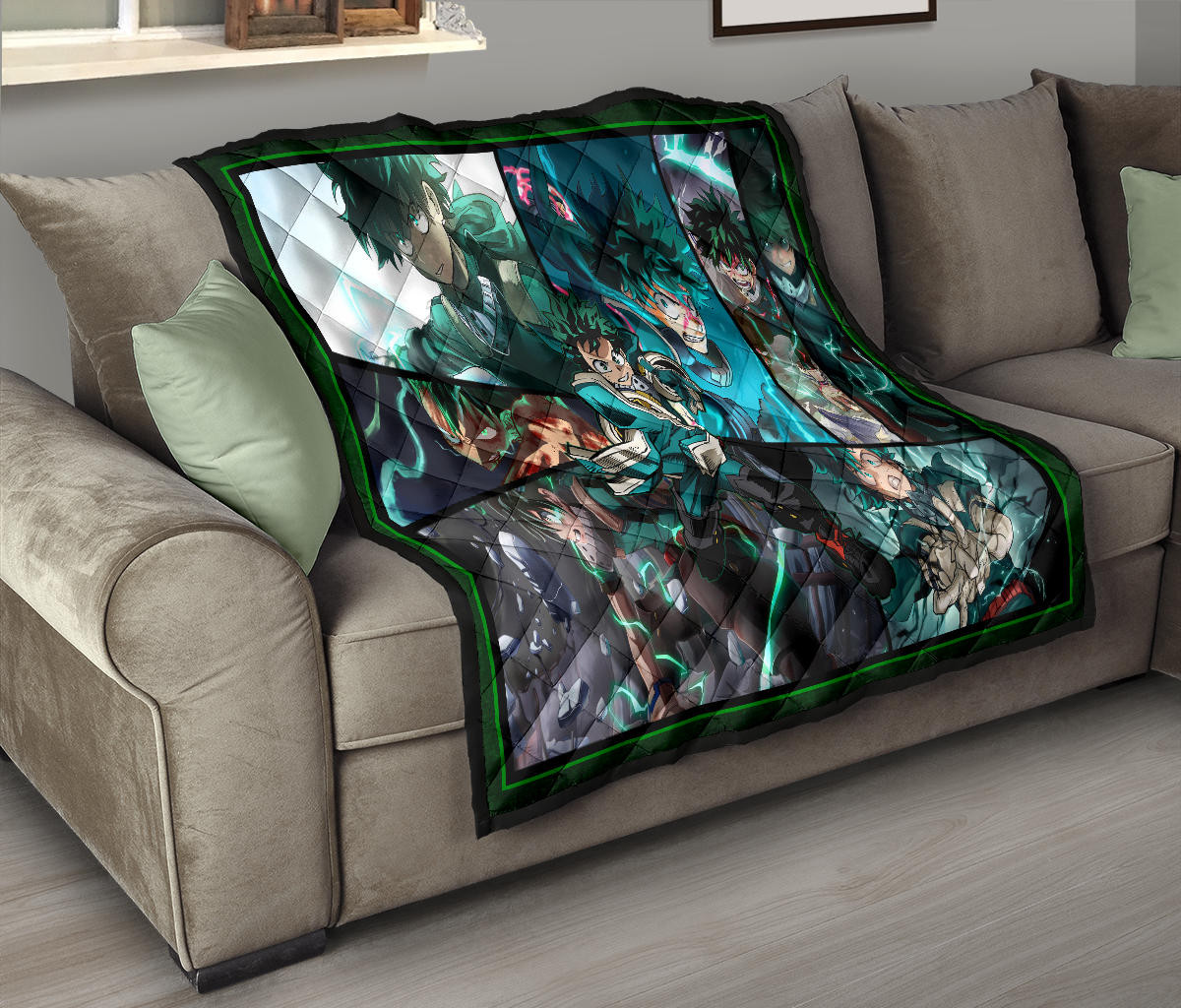 Midoriya Izuku My Hero Academia Premium Quilt Blanket Anime Home Decor Custom For Fans NA060603 - Image 9