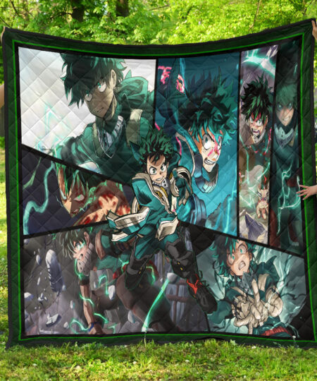 Midoriya Izuku My Hero Academia Premium Quilt Blanket Anime Home Decor Custom For Fans NA060603