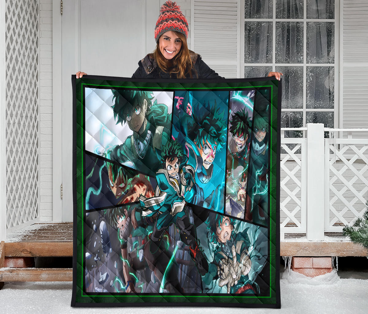 Midoriya Izuku My Hero Academia Premium Quilt Blanket Anime Home Decor Custom For Fans NA060603 - Image 3