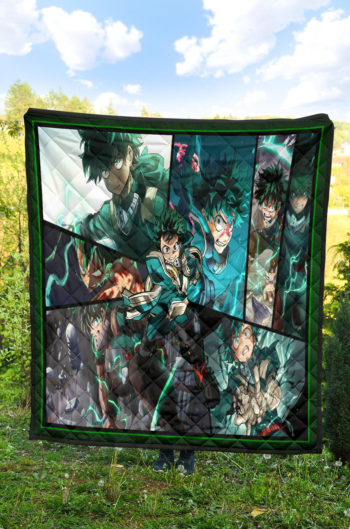 Midoriya Izuku My Hero Academia Premium Quilt Blanket Anime Home Decor Custom For Fans NA060603 - Image 4
