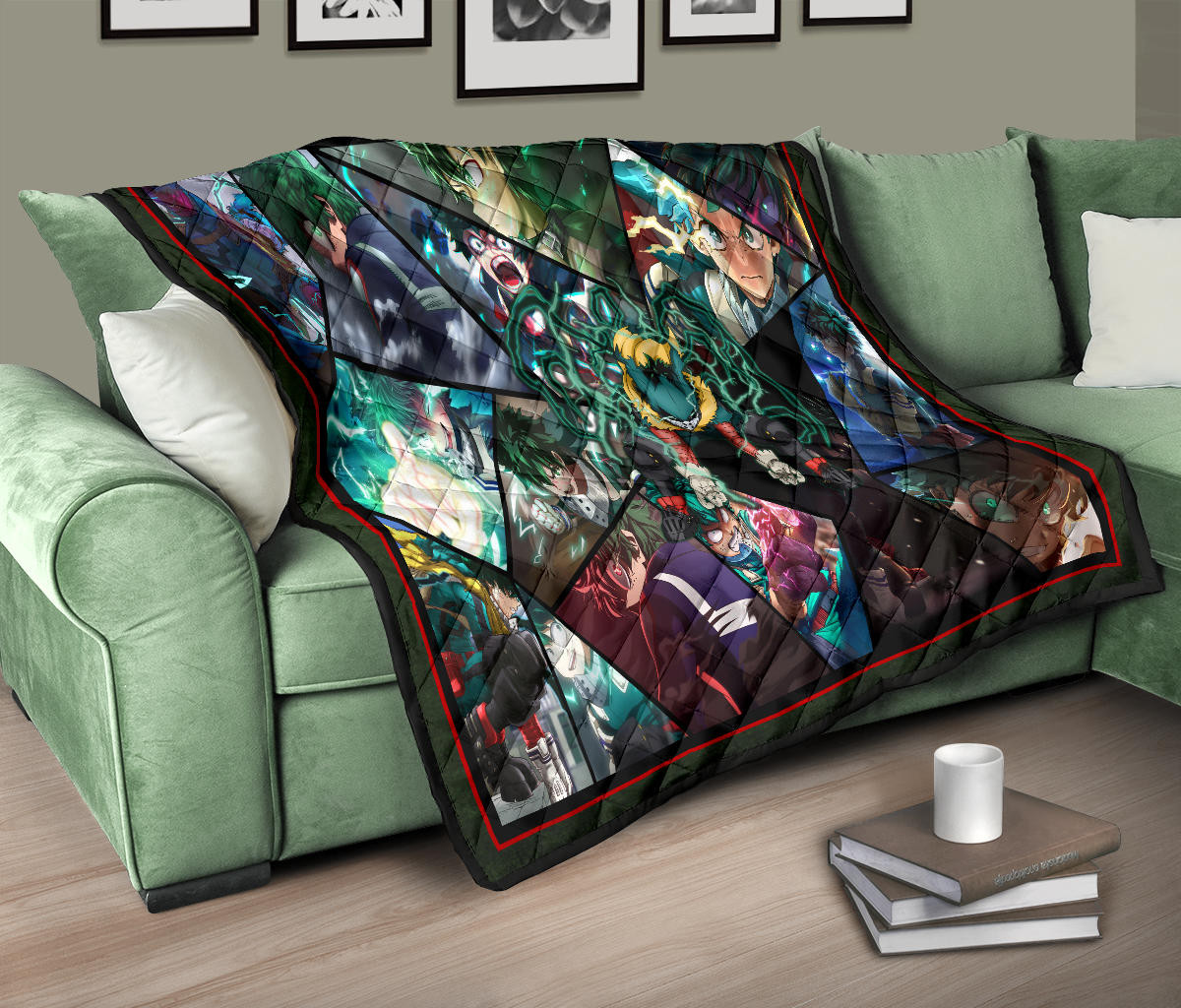 Midoriya Izuku My Hero Academia Premium Quilt Blanket Anime Home Decor Custom For Fans NA060604 - Image 10