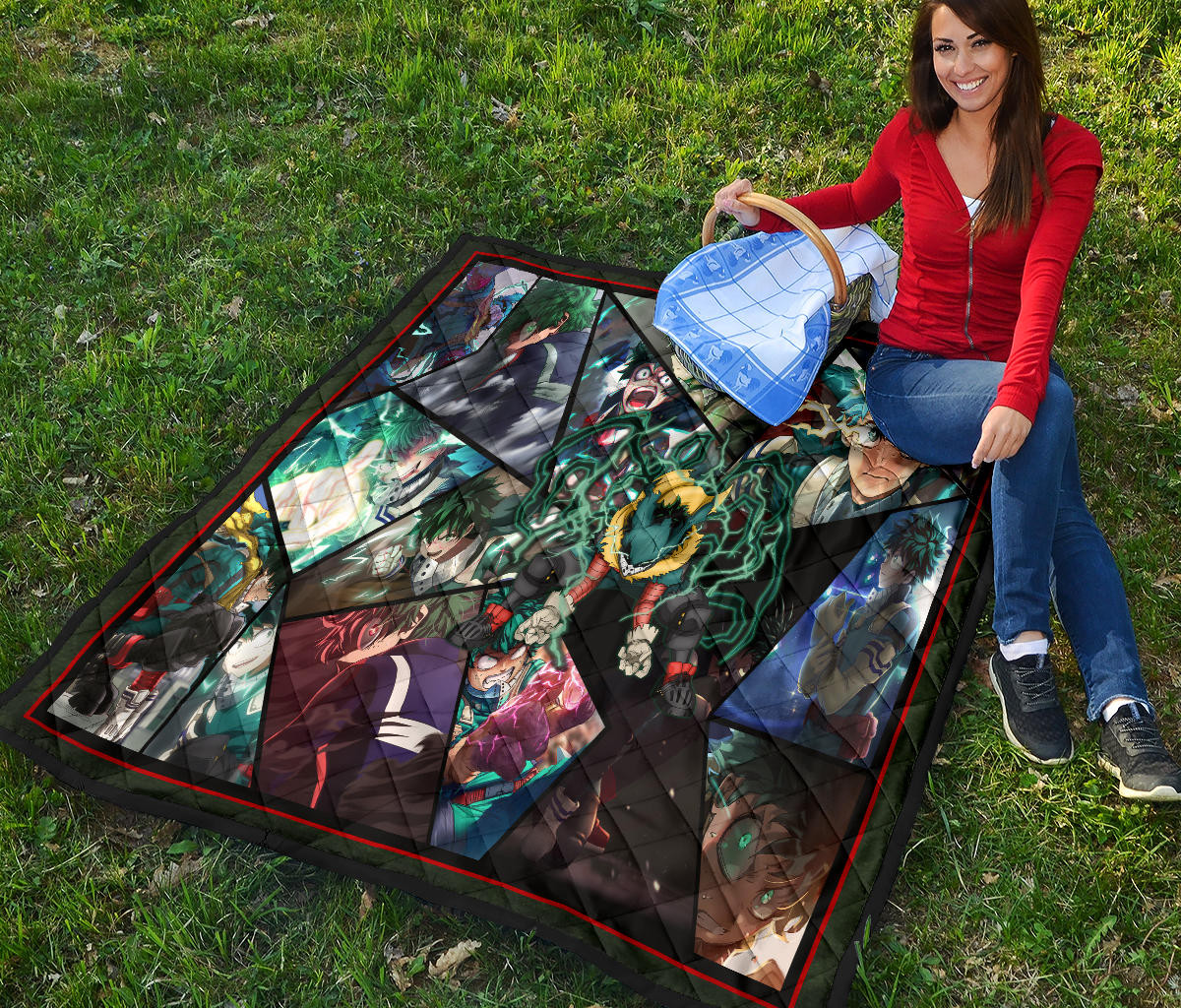 Midoriya Izuku My Hero Academia Premium Quilt Blanket Anime Home Decor Custom For Fans NA060604 - Image 6