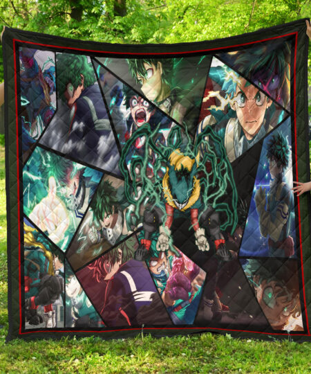 Midoriya Izuku My Hero Academia Premium Quilt Blanket Anime Home Decor Custom For Fans NA060604