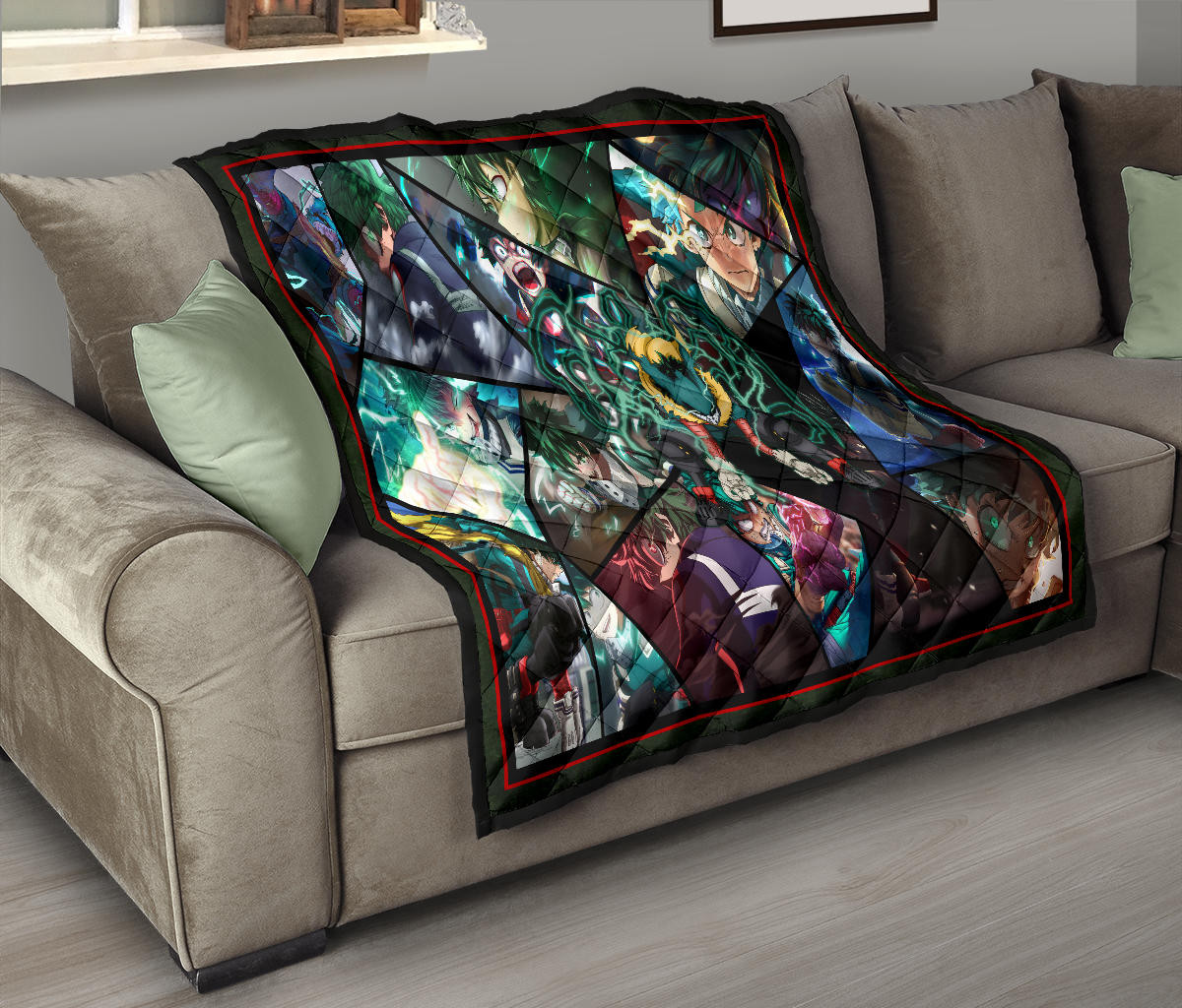 Midoriya Izuku My Hero Academia Premium Quilt Blanket Anime Home Decor Custom For Fans NA060604 - Image 9