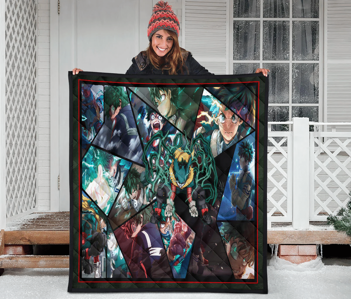 Midoriya Izuku My Hero Academia Premium Quilt Blanket Anime Home Decor Custom For Fans NA060604 - Image 3