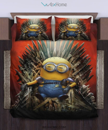 Minion Game Of Thrones Bedding Set - duvet cover and pillowcase set - Unique Design Amazing Gift