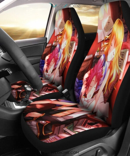 Natsu And Lucy Fairy Tail Anime Car Seat Covers