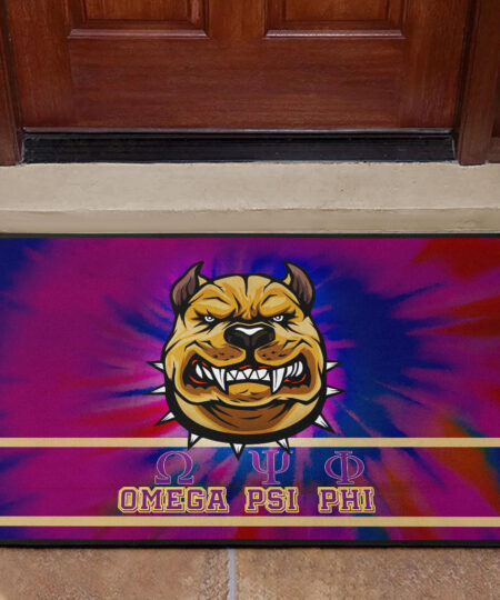 Omega Psi Phi Door Mat Fraternity Home Decor Custom For Fans AT22081203