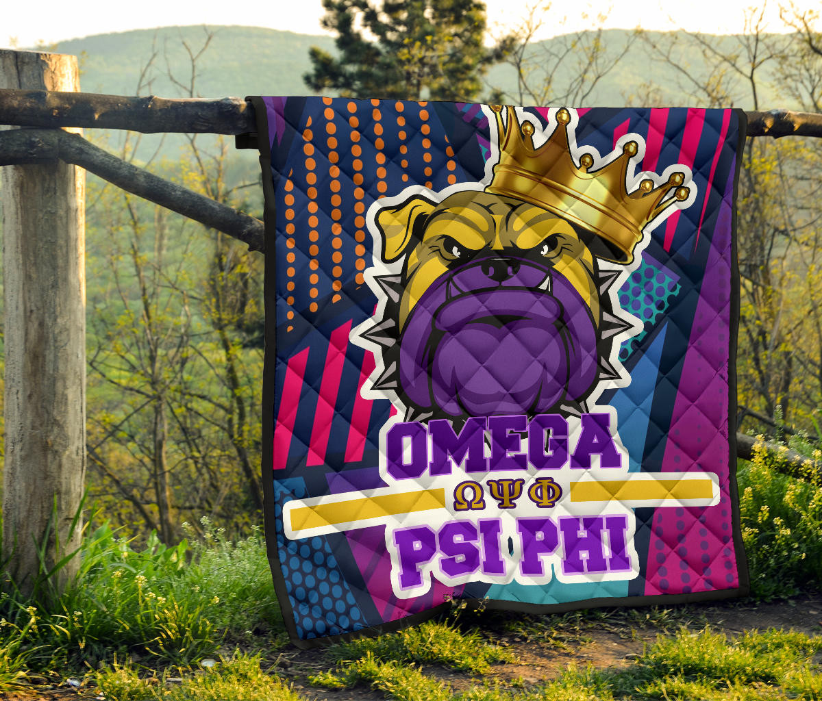 Omega Psi Phi Premium Quilt Blanket Fraternity Home Decor Custom For Fans AT22081202 - Image 8