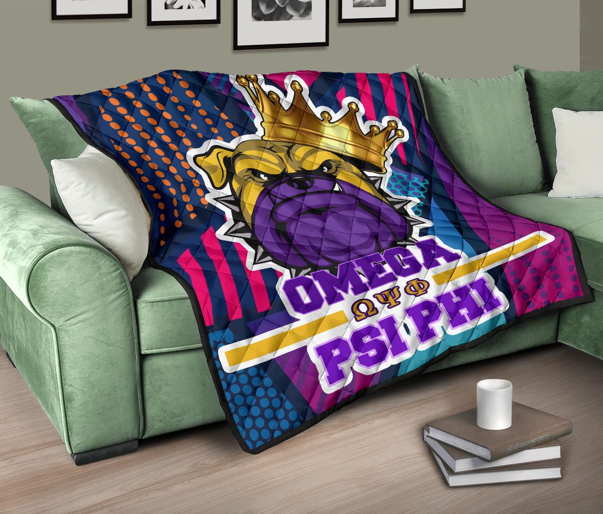 Omega Psi Phi Premium Quilt Blanket Fraternity Home Decor Custom For Fans AT22081202 - Image 10
